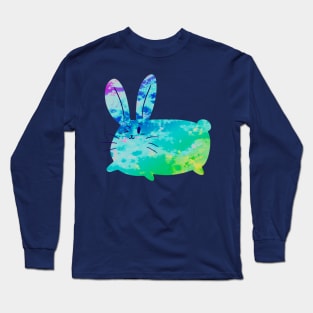 Rainbow Watercolor Bunny Long Sleeve T-Shirt